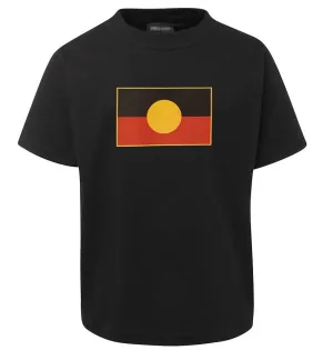 Aboriginal Flag Childrens T-Shirt (Black)