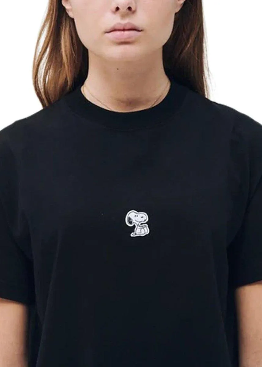 Anya Snoopy sitting T-shirt - Black