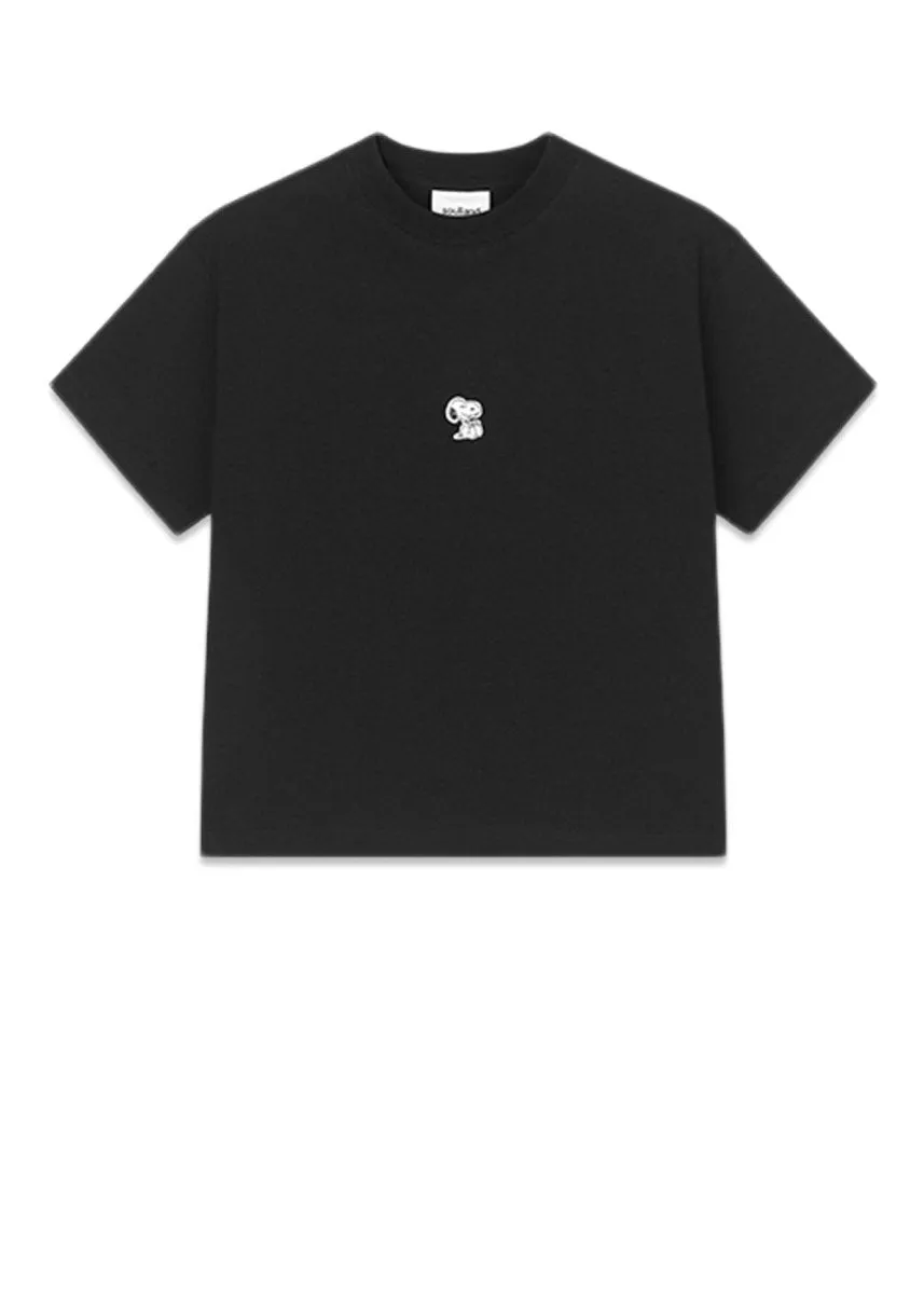 Anya Snoopy sitting T-shirt - Black