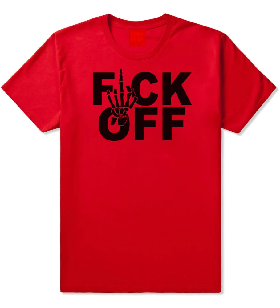 FCK OFF Skeleton Hand Boys Kids T-Shirt
