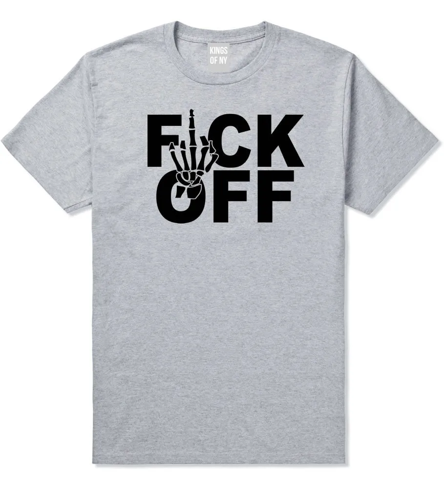 FCK OFF Skeleton Hand Boys Kids T-Shirt