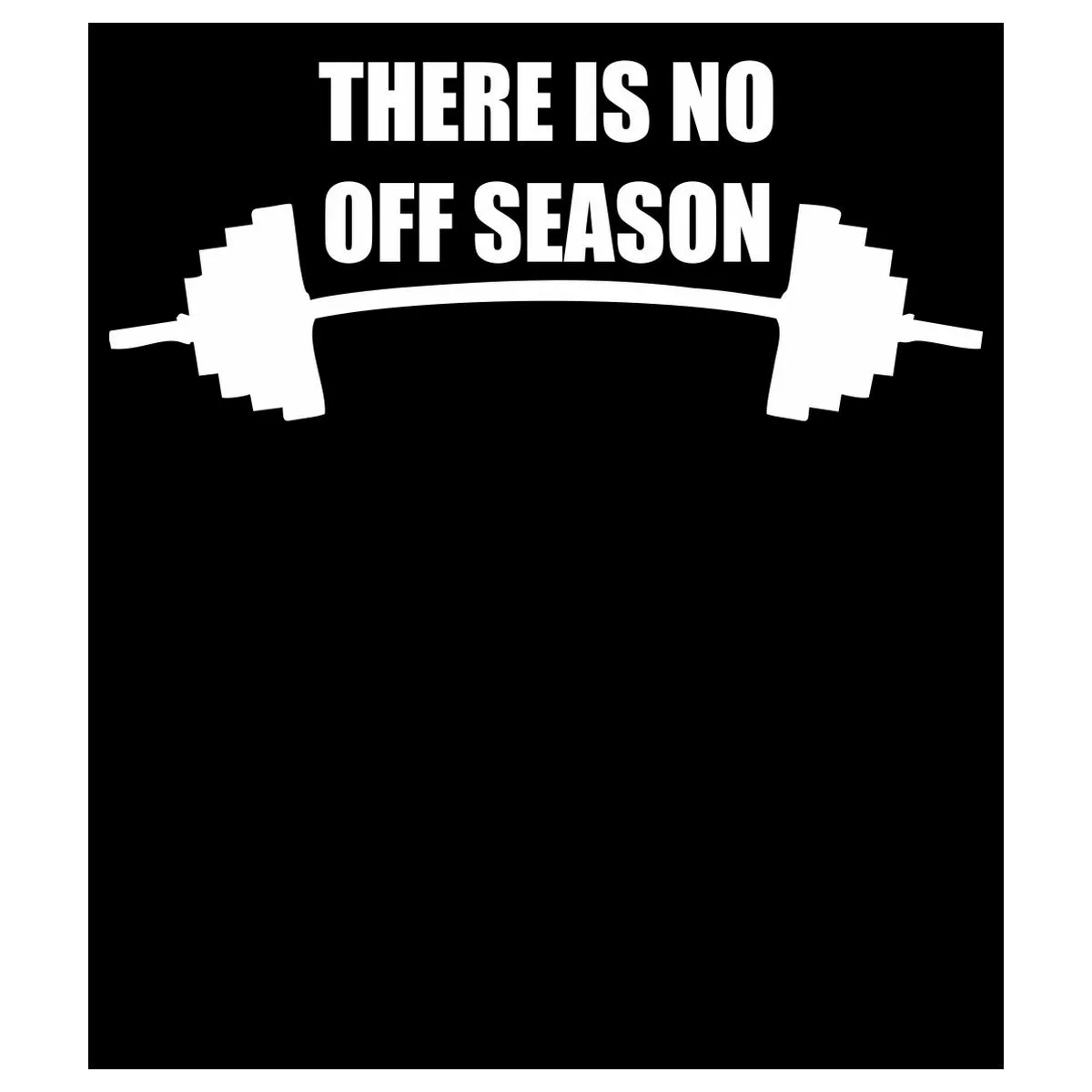 No Off Season Black Tee